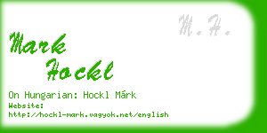 mark hockl business card